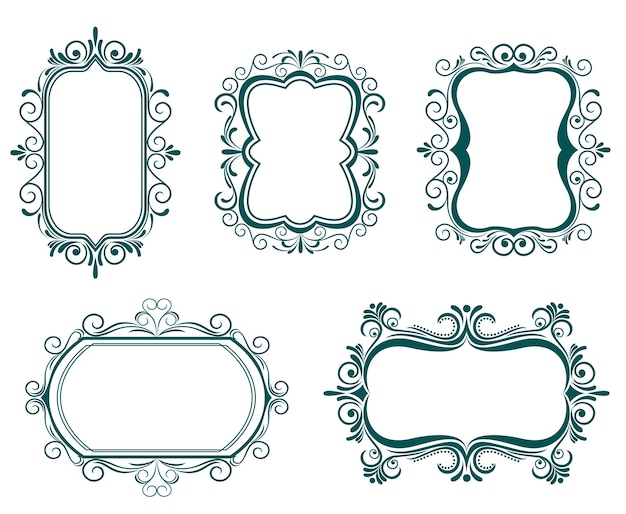 Vector vintage frames