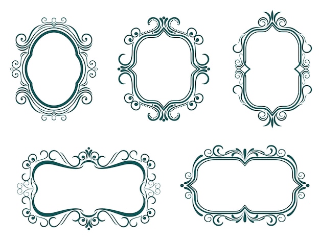 Vector vintage frames