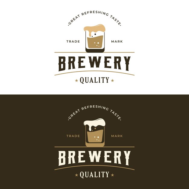 Vector vintage fresh cold soda drink logo design logo for labels businesses bars and companies