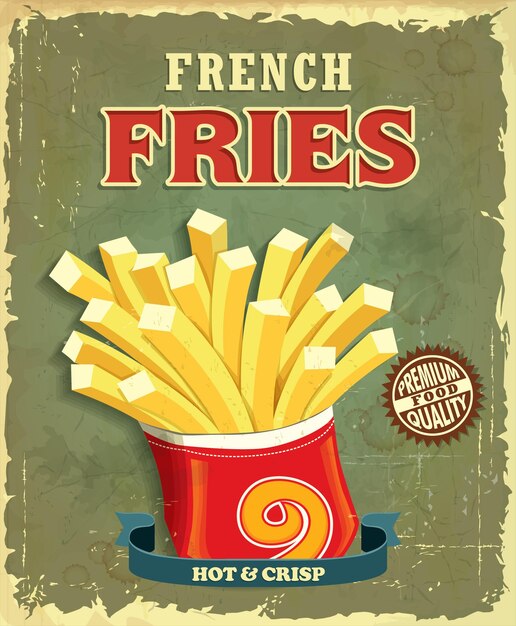 Fashion Fries Poster - Louis Vuitton fries 