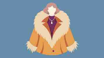 Vector a vintage fur coat reminiscent of old hollywood starlets found buried a racks of old coats and now