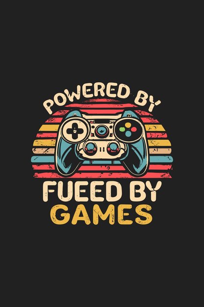 vintage gaming t shirt design