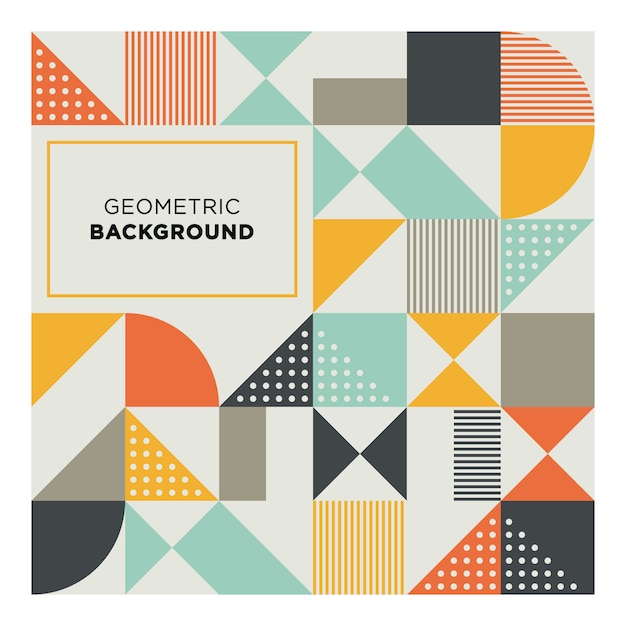 Vintage geometric background