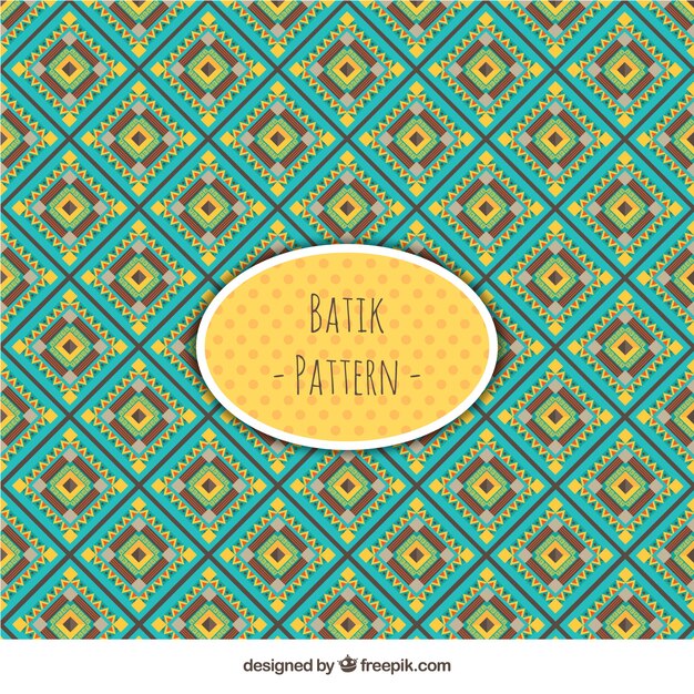 Vintage geometric floral pattern