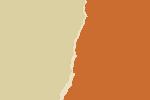 Vintage gescheurde papier achtergrond Blank oranje gescheurde banner sjabloon