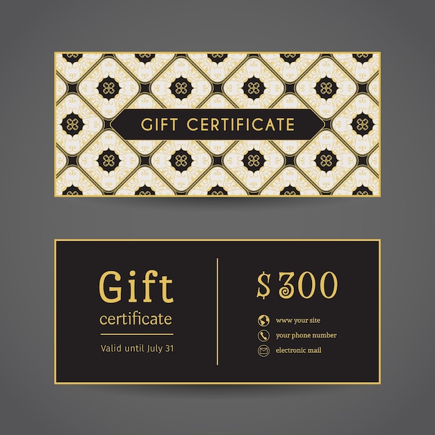 Vintage Gift Certificate