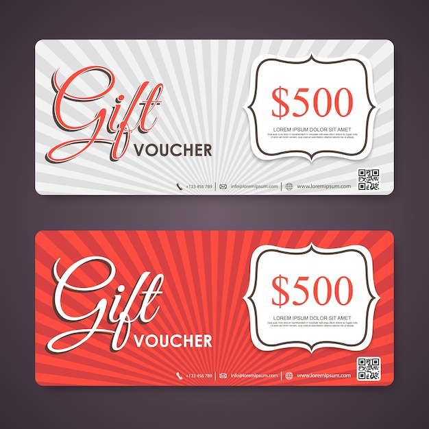 Vintage gift voucher