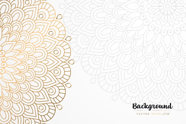 vintage golden mandala background