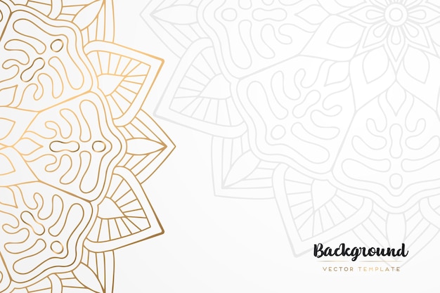 vintage golden mandala background