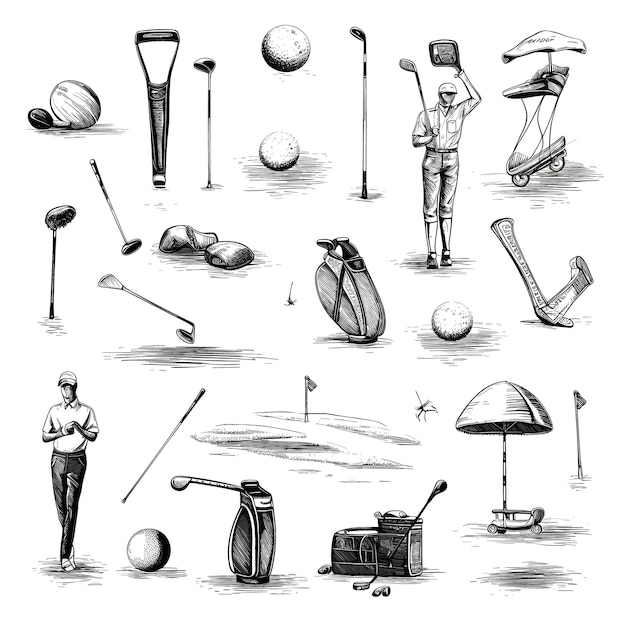 Коллекция Vintage Golf Elements