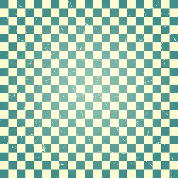 Vintage green checkerboard pattern