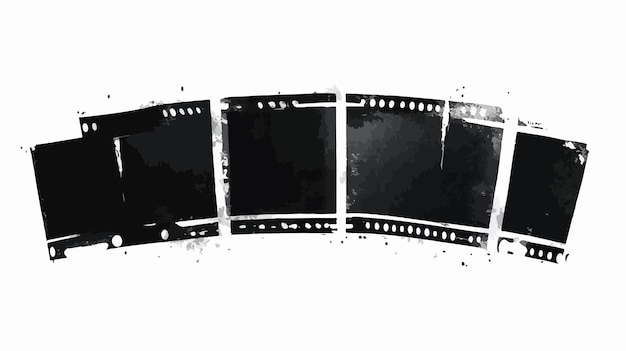 Vintage Grunge Filmstrip Border Frame voor filmfotografie