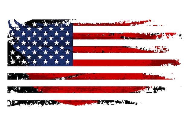 Vintage grunge usa vlag