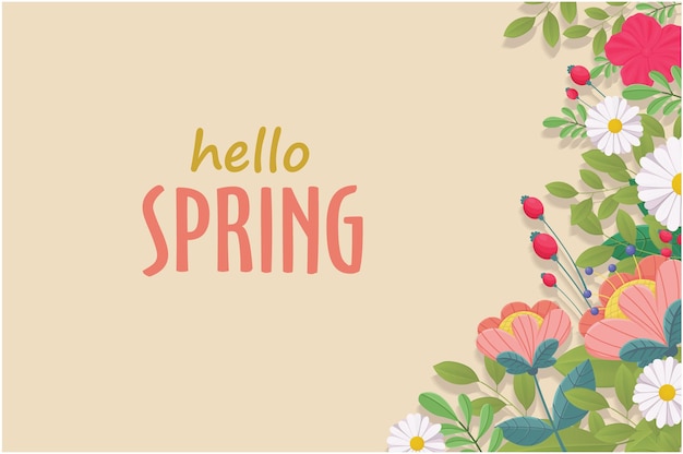 Vintage hallo lente groet banner ontwerpsjabloon