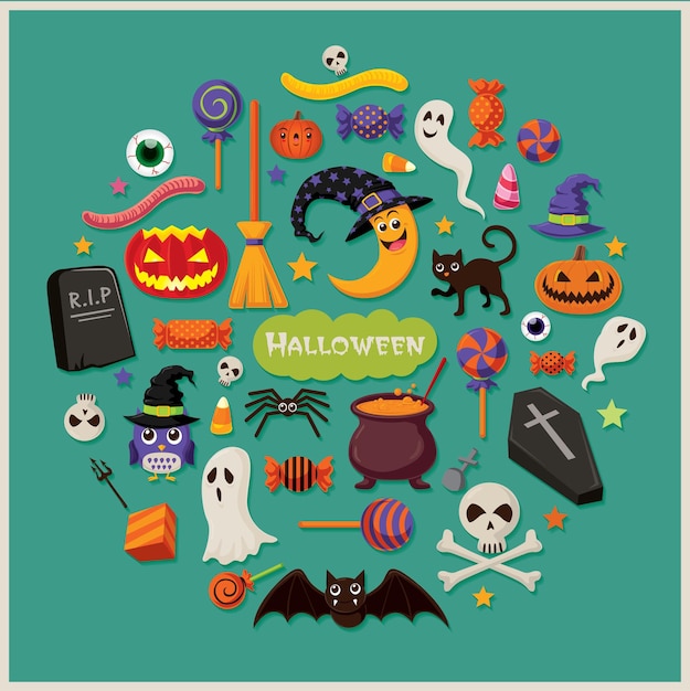 Poster vintage di halloween