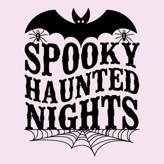 Vintage Halloween Vector Typography EPS