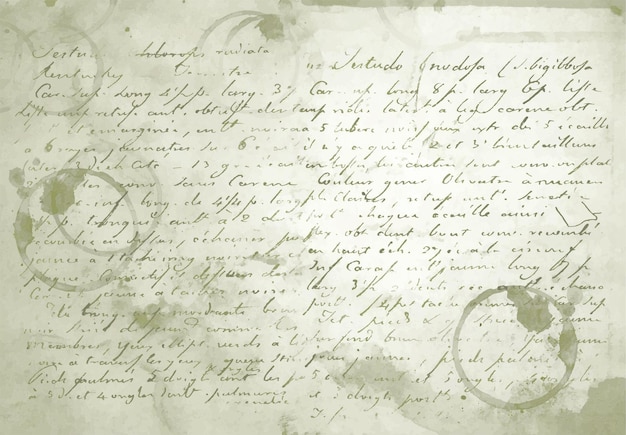 a vintage handwritten digital paper