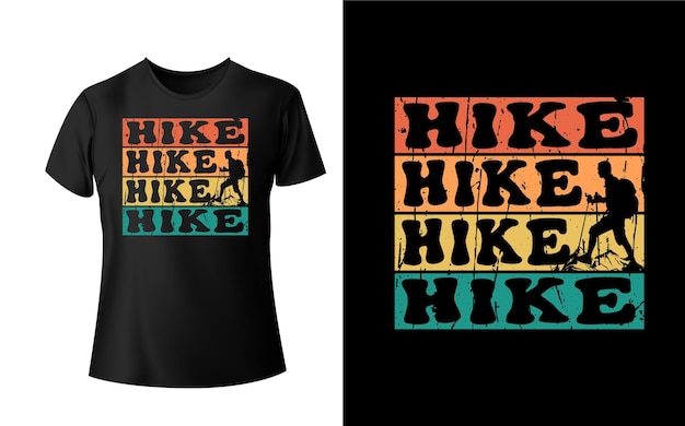 Vintage Hike Mountains Camping Tshirt