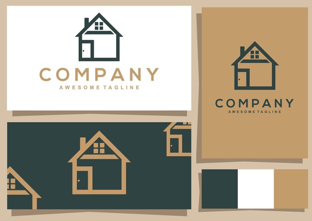 Vintage home logo design