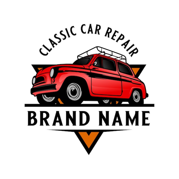 Vintage hot road inspirerend logo-ontwerp