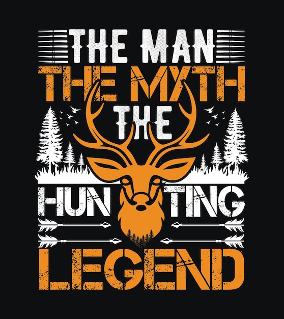 Vintage hunting t shirt design,