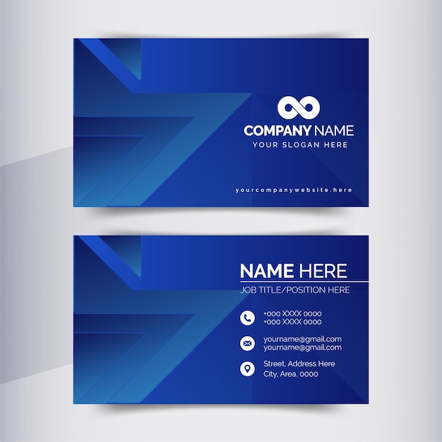 Vector vintage inspired modern business card template