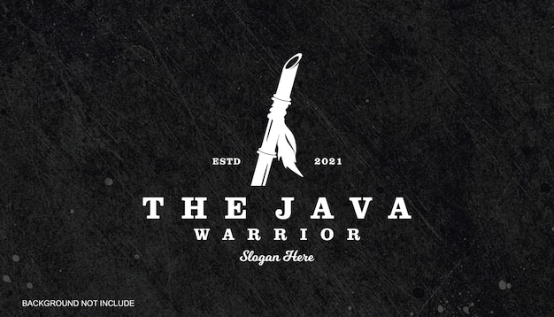 Винтажный логотип java warriors, острый бамбук, ссылка на логотип дня героев и многое другое