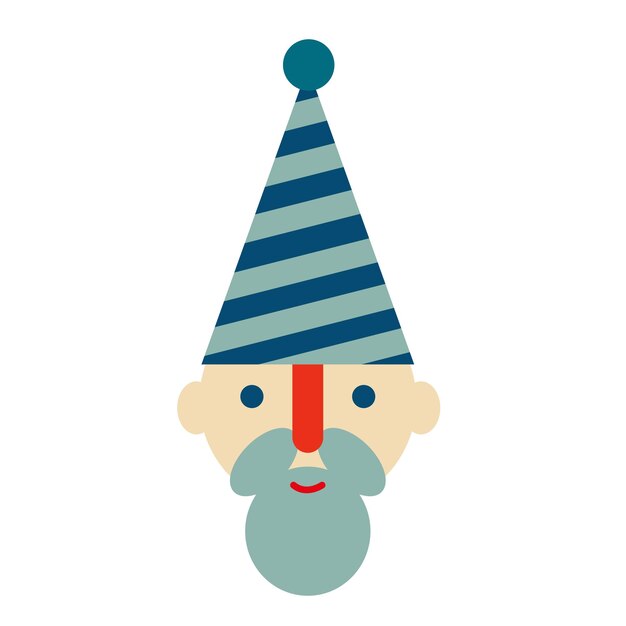 Vintage kerstman kop