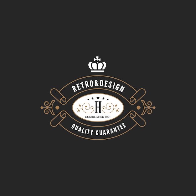 Vintage label badge logo    .