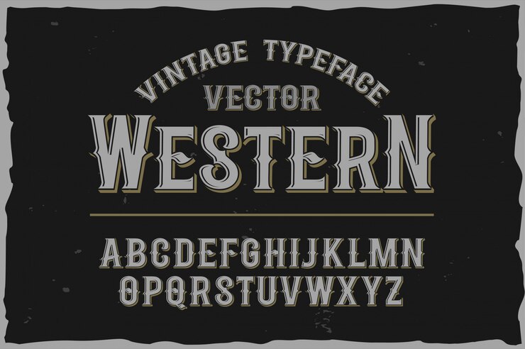  vintage label font Retro font