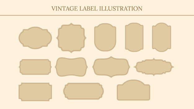 Vector vintage label illustration