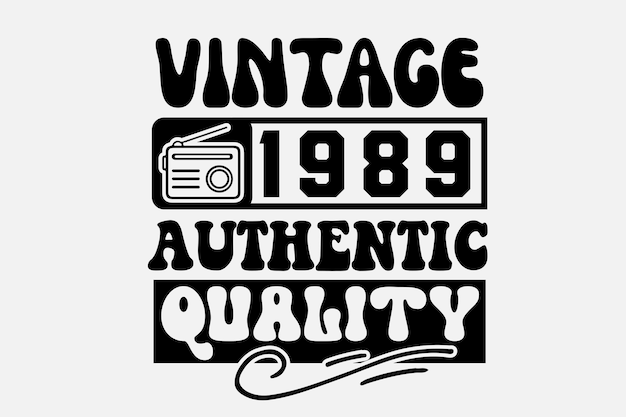 A vintage label that says authentic quality.