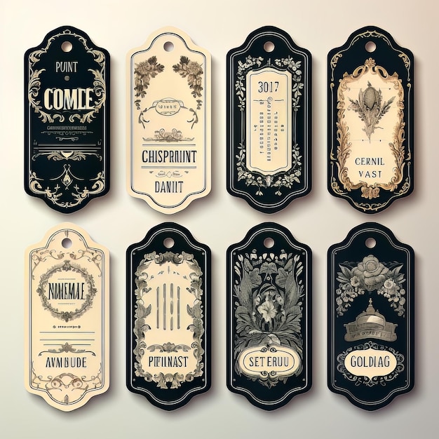 vintage labels