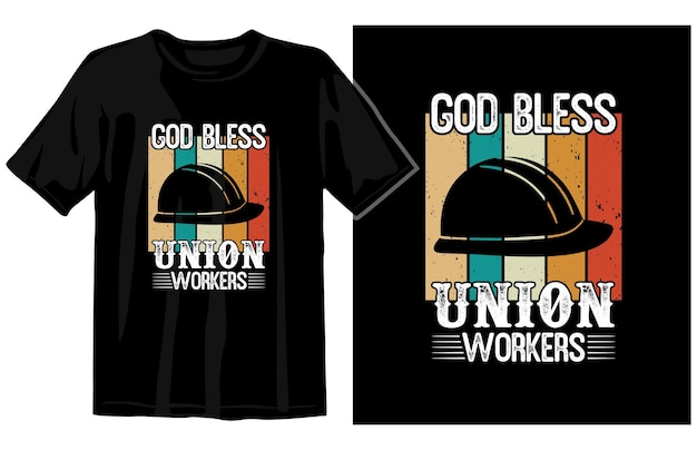 Vintage Labor Day Tshirt vector International Labor Day T shirts International Workers Day tshirt