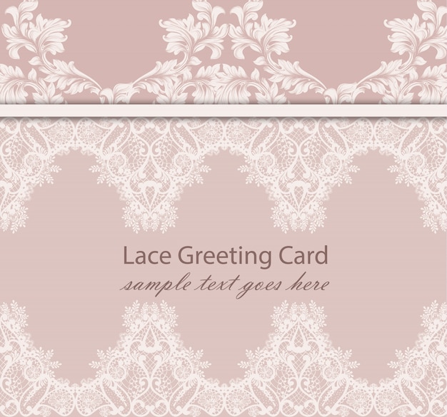 Vector vintage lace background vector