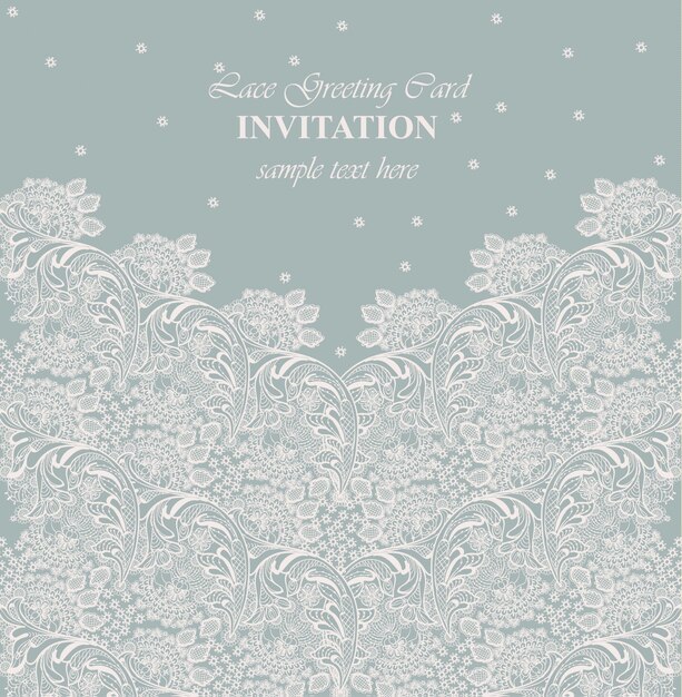 Vector vintage lace background vector