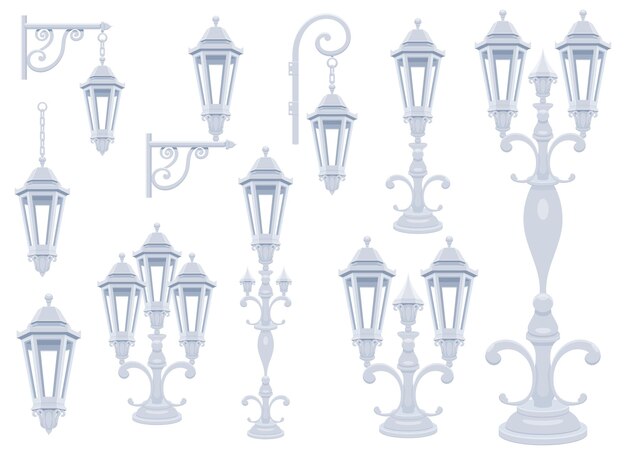 Vintage lamp vector design illustration isolated on background