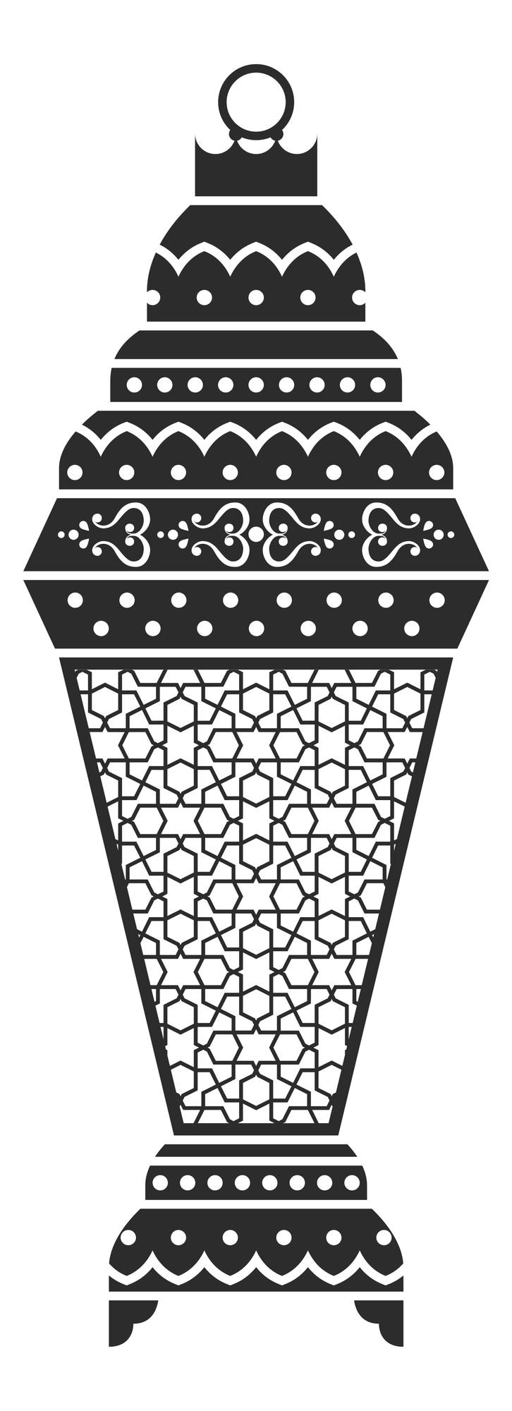 Vector vintage lantern icon. eastern holiday celebration symbol