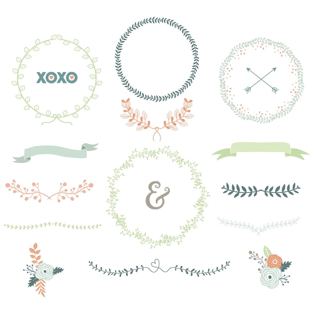 Vector vintage laurels wreath