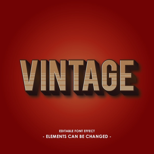 Vintage lettertype-effect