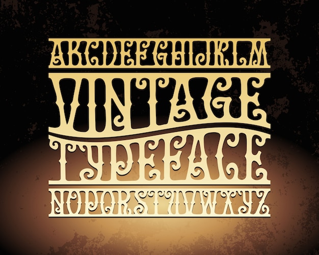 Vintage lettertype