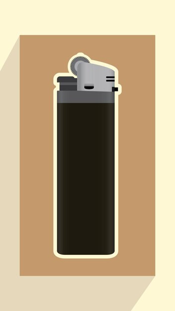 Vector vintage lighter illustration background