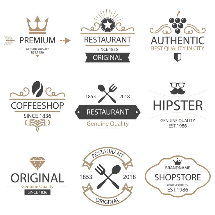 Vector vintage logo design