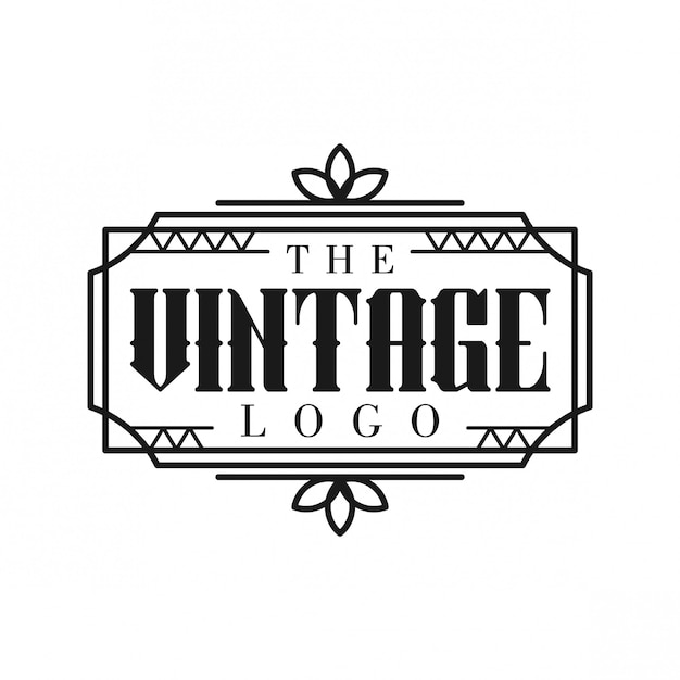 Vector vintage logo ontwerp