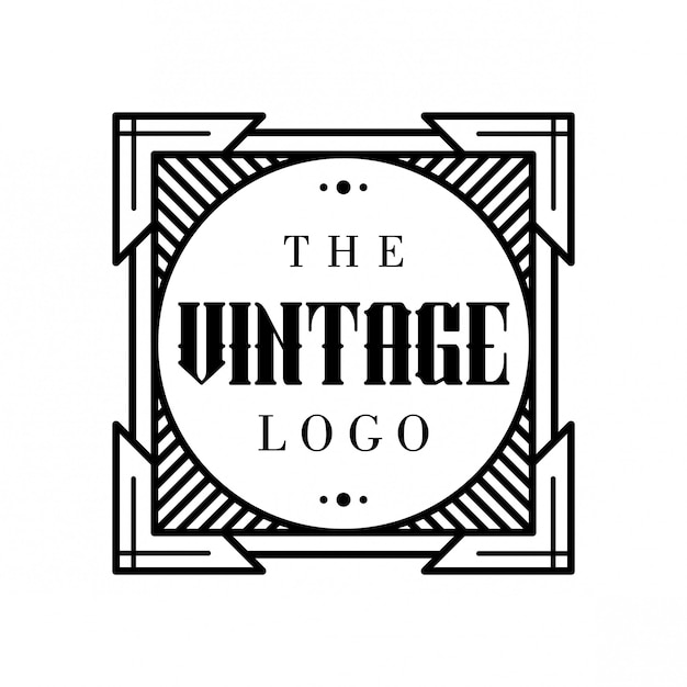 Vector vintage logo ontwerp