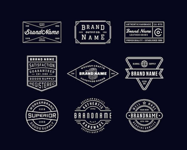 Vector vintage logo