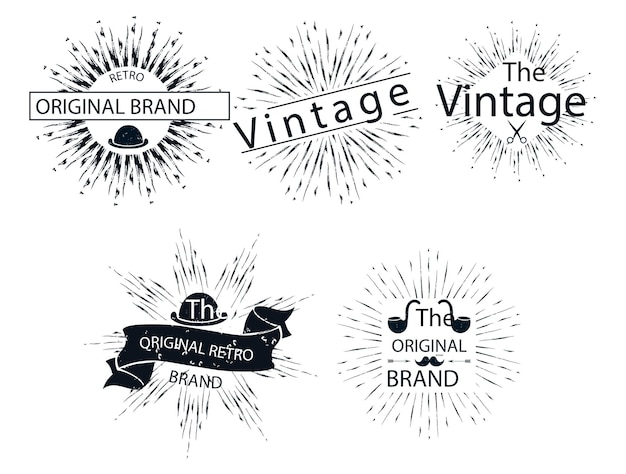 Vector vintage logoontwerp