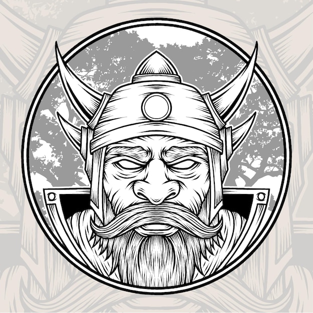 Vintage Lord Viking Illustration