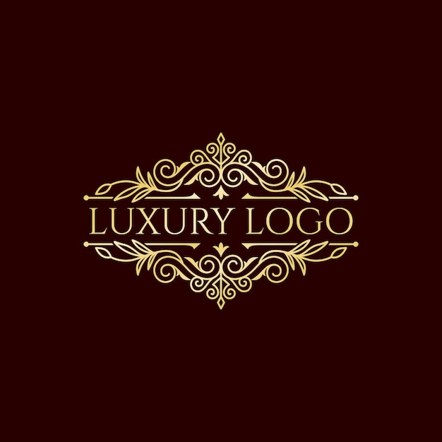 Vintage luxe logo collectie ontwerp