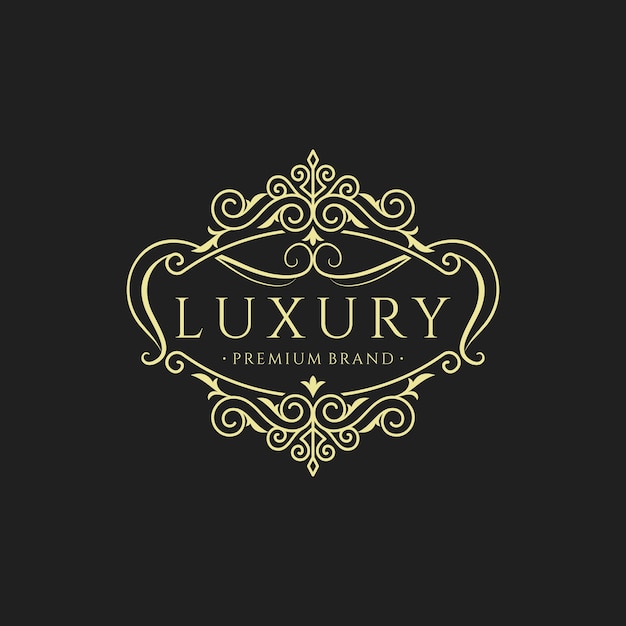 Vector vintage luxe logo collectie ontwerp